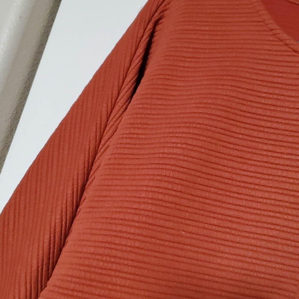Burnt orange ribbed sweater - Picture 4 of 5